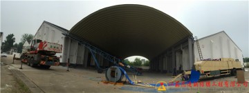 揚(yáng)州市新集糧庫(kù)卸糧罩棚安裝工程
